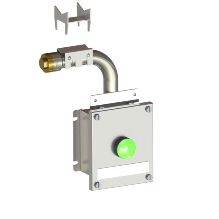 TEF 1058 Heat Tracing End Seal termination light – Pipe mounted – Ex – Bright chemical dip AISI316